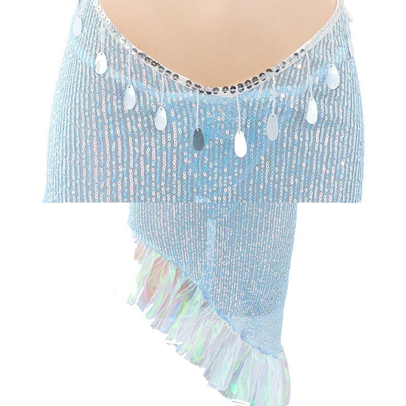 Cosplay Mermaid Sequins Bra Mesh See-through Lingerie Set