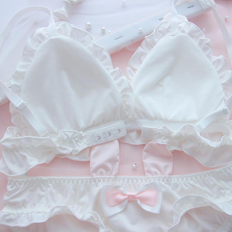 Rabbit Ears Bow knot Lingerie Set