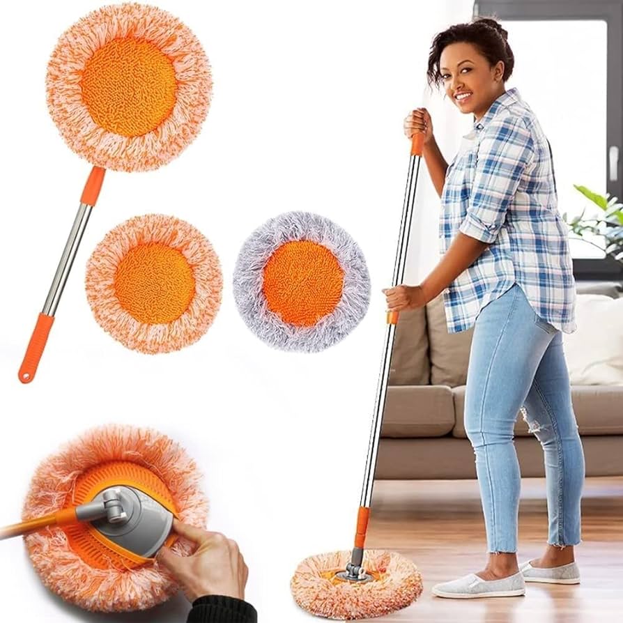 360° Rotatable Housework Cleaning Mop With Microfiber Mop Head  --BUY 2 SETS GET 15% OFF & FREE SHIPPING