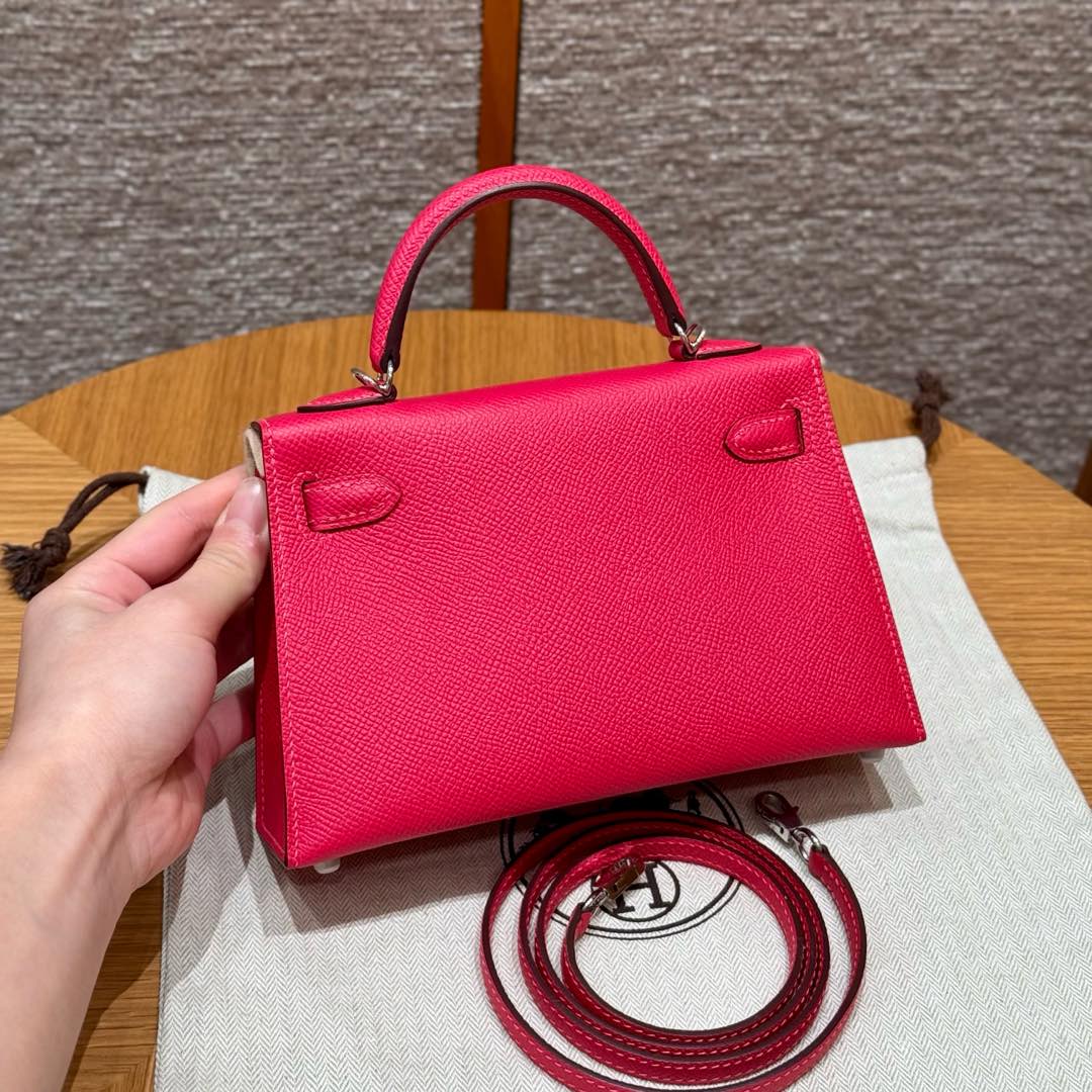 Hermes mini kelly2 i6Rose extreme handbag (handmade custom)