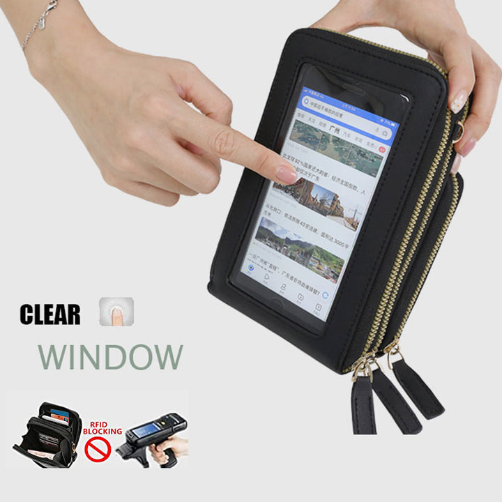 (Last Day Flash Sale-50% OFF)Multi-Compartment Phone Purse With Clear Window-Buy 2 FREE SHIPPING