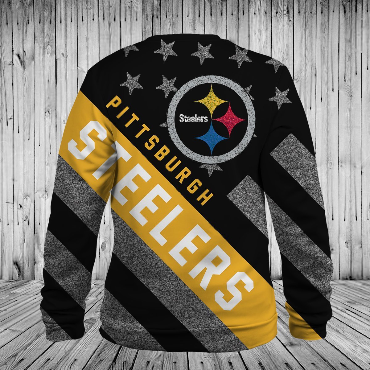 STEELERS 3D HOODIE FLAG4