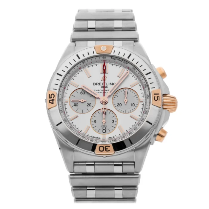 Breitling Chronomat B01 AB0134101G1A1 “White Dial Steel” Authentic Replica Edition