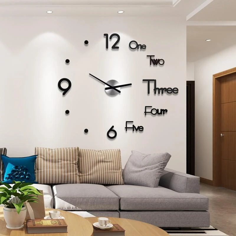 (🔥Last Day Flash Sale-50% OFF) 3D DIY Creative Wall Clock-16inches And 30Inches -Buy 2 Sets Get 10% OFF