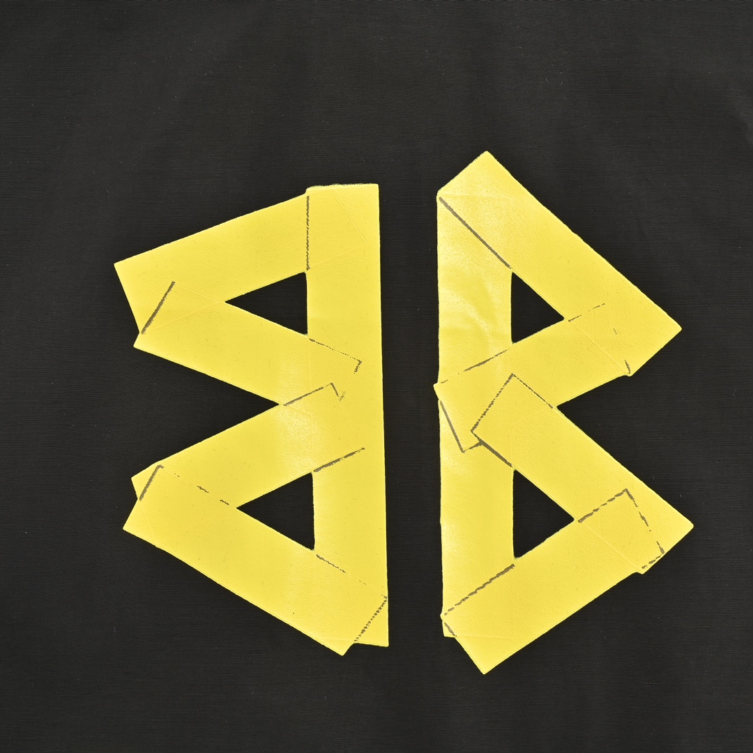 Balenciaga 24Fw masking paper black and yellow tape jacket