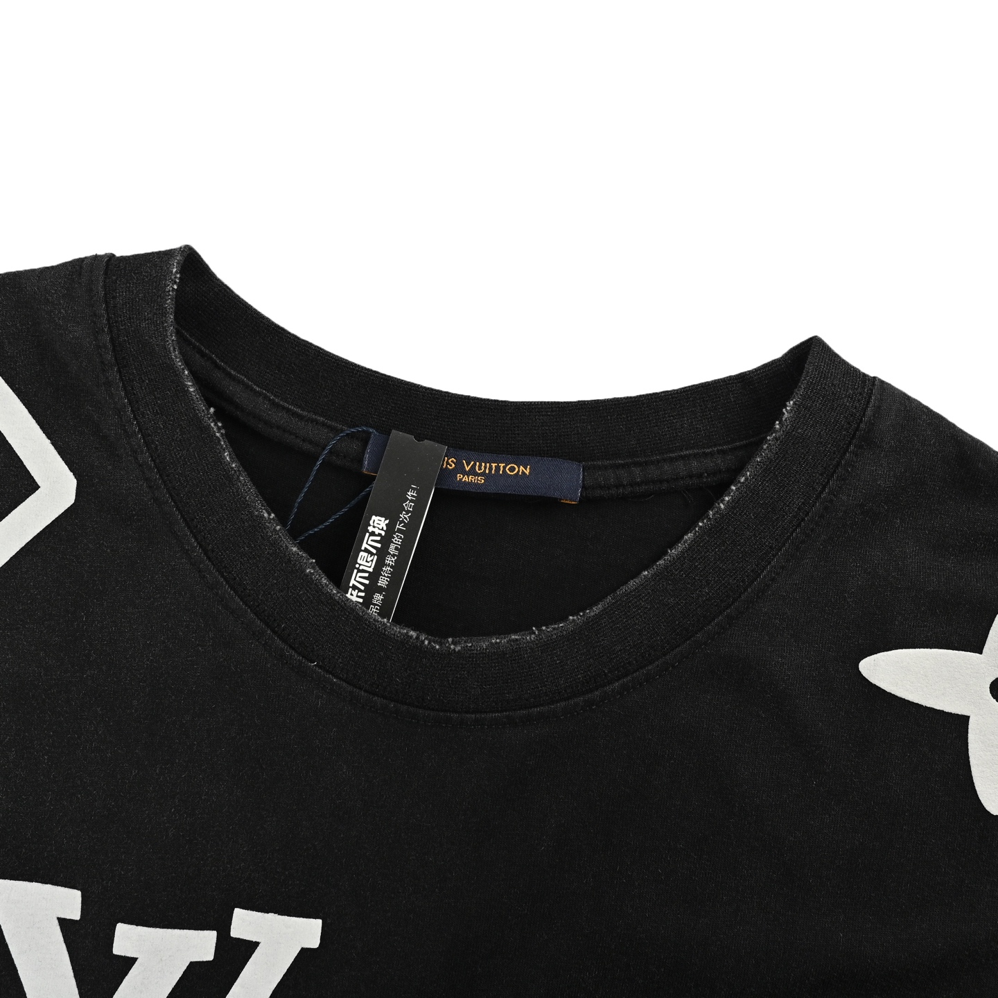 Louis Vuitton 25ss washed full print short sleeves
