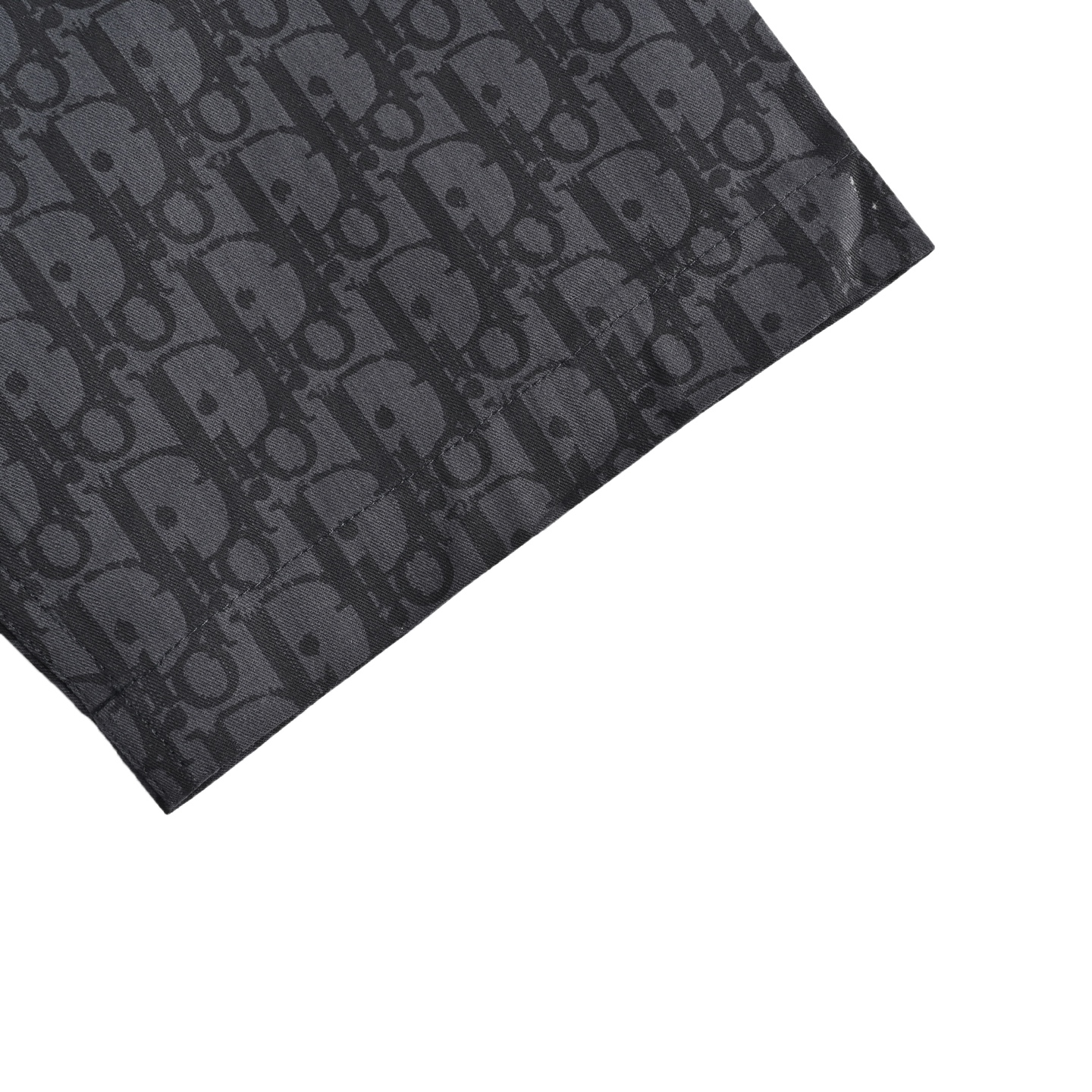 Dior 25ss full print denim short sleeve shirt