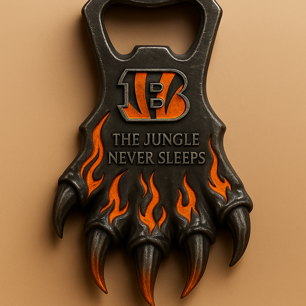 “Jungle Claw” Gothic Tiger Paw Bottle Opener – Bengals Edition
