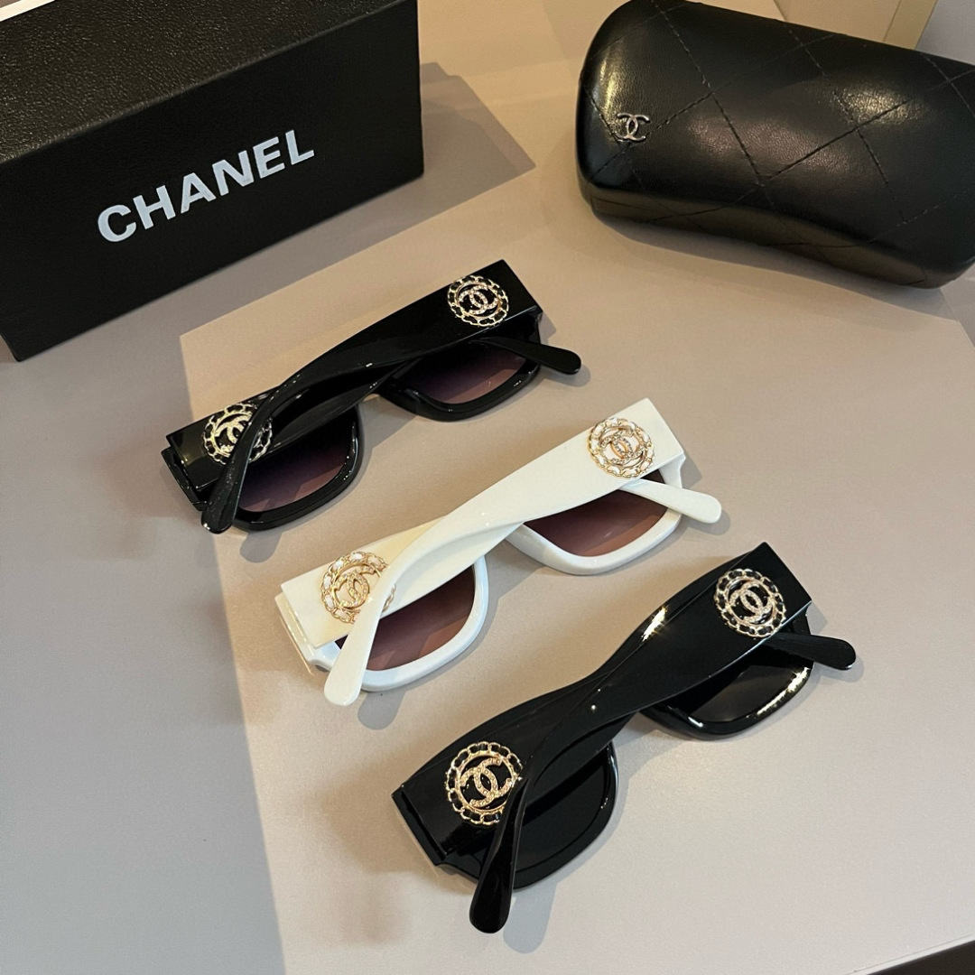Chanel round frame sunglasses