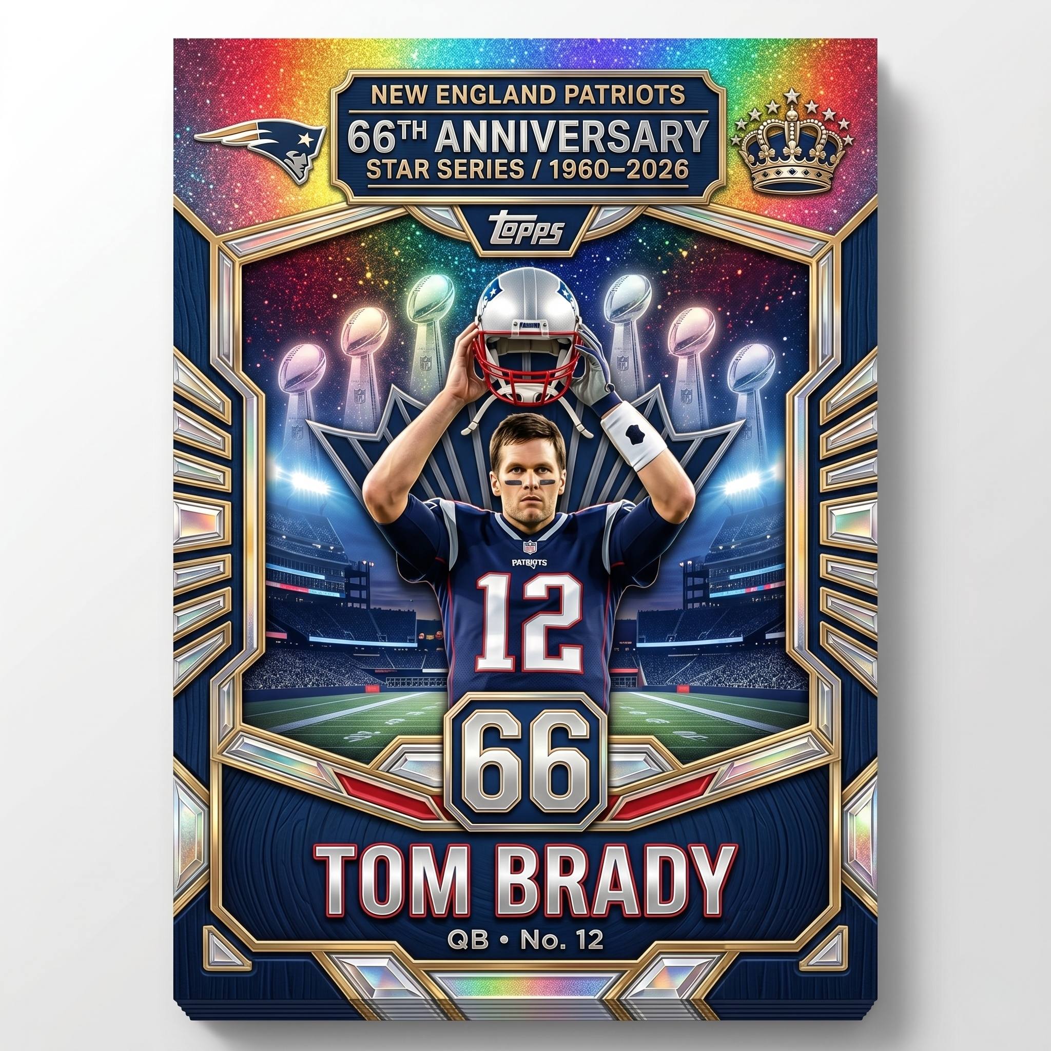 New England Patriots 66th Anniversary Cards 🏈🔥