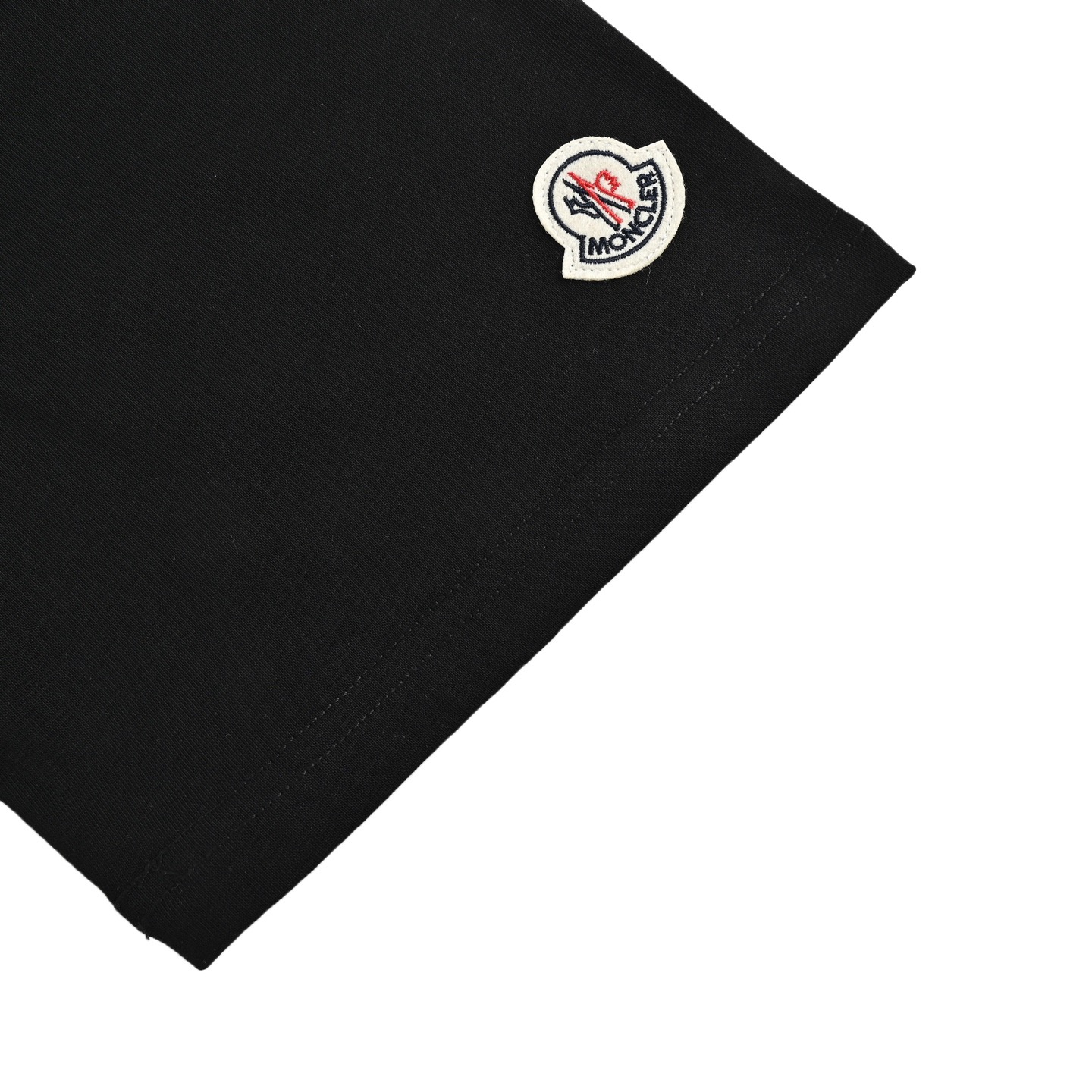 Moncler 25ss flocked logo laser printed short-sleeved shirt