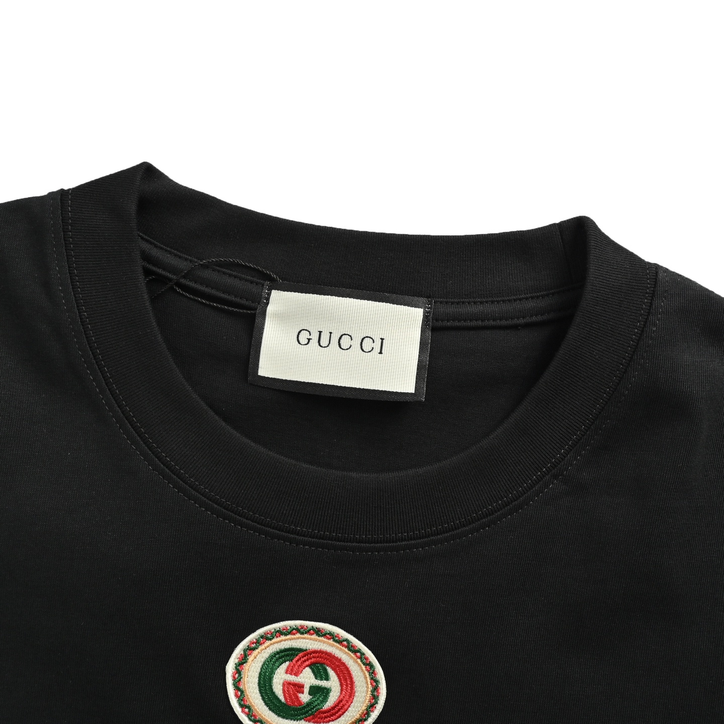 Gucci 25ss collar embroidered short sleeve