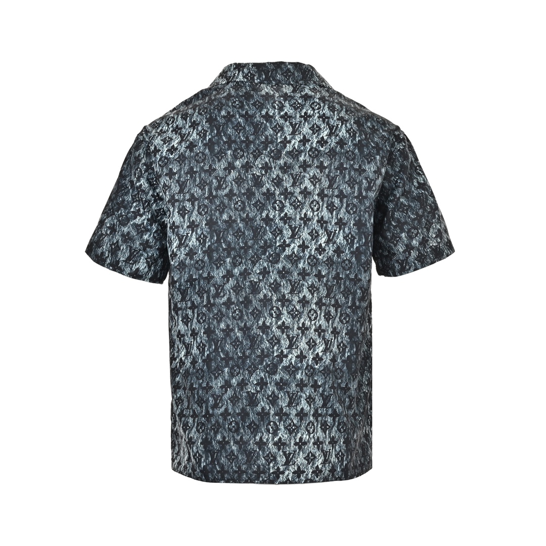 Louis Vuitton 24ss short-sleeved shirt with all-over monogram print