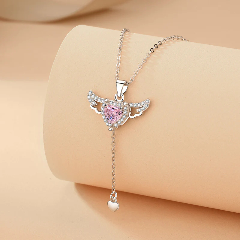 🔥Last Day 50% OFF🔥Cupid Heart Angel Wings Chain📦BUY 2 GET 10% OFF & FREE SHIPPING NOW