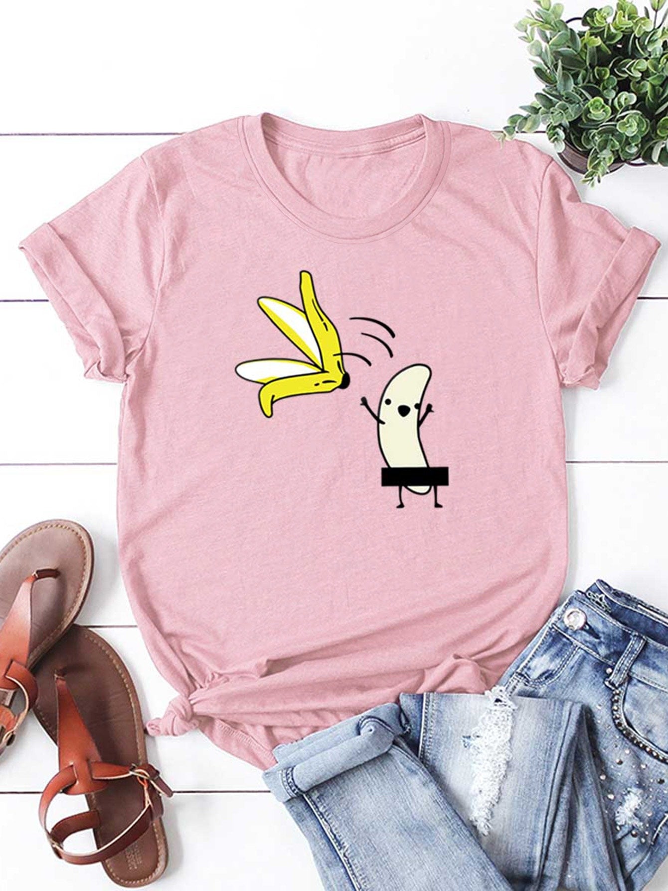 Cartoon Print Tee