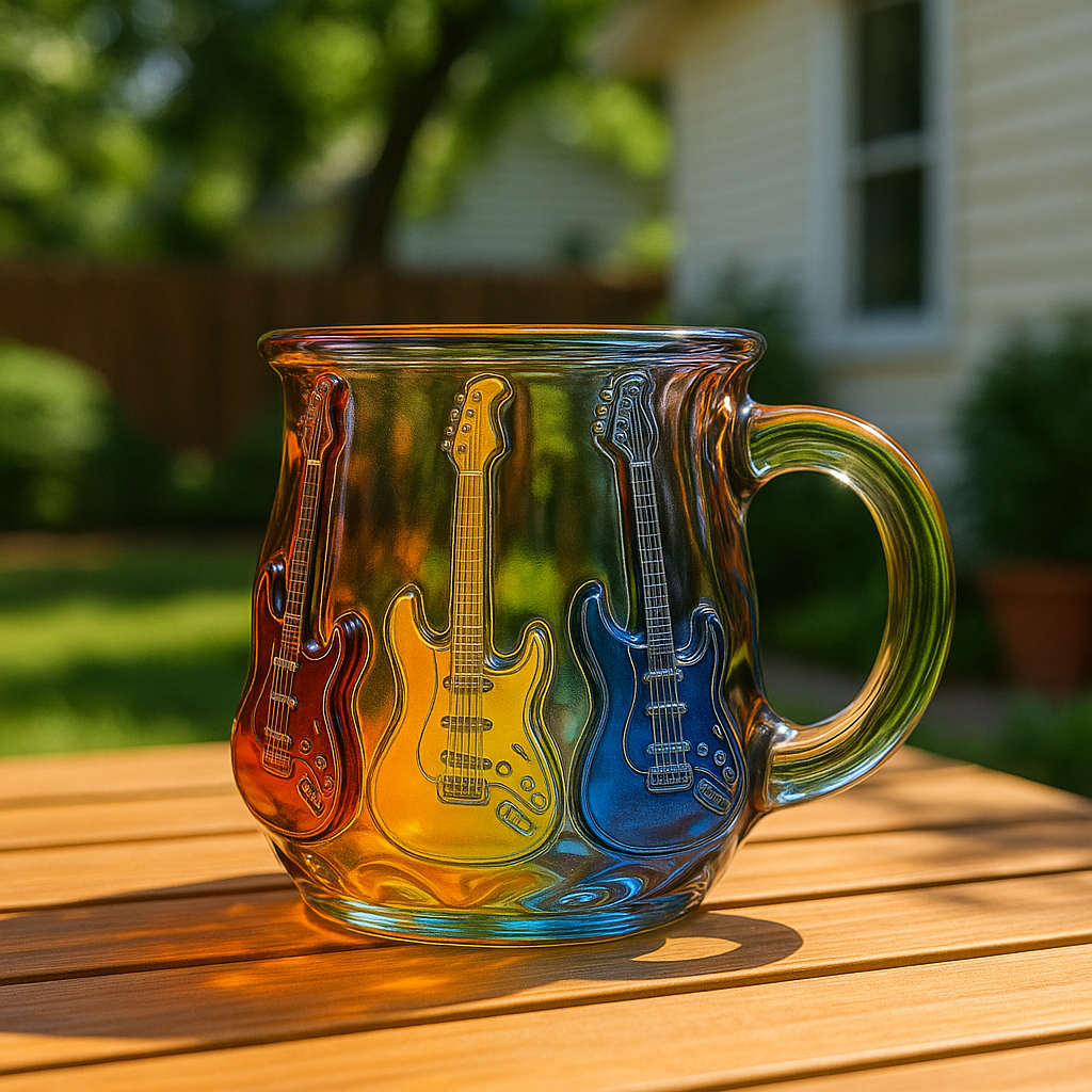 Rainbow Guitar Mugs