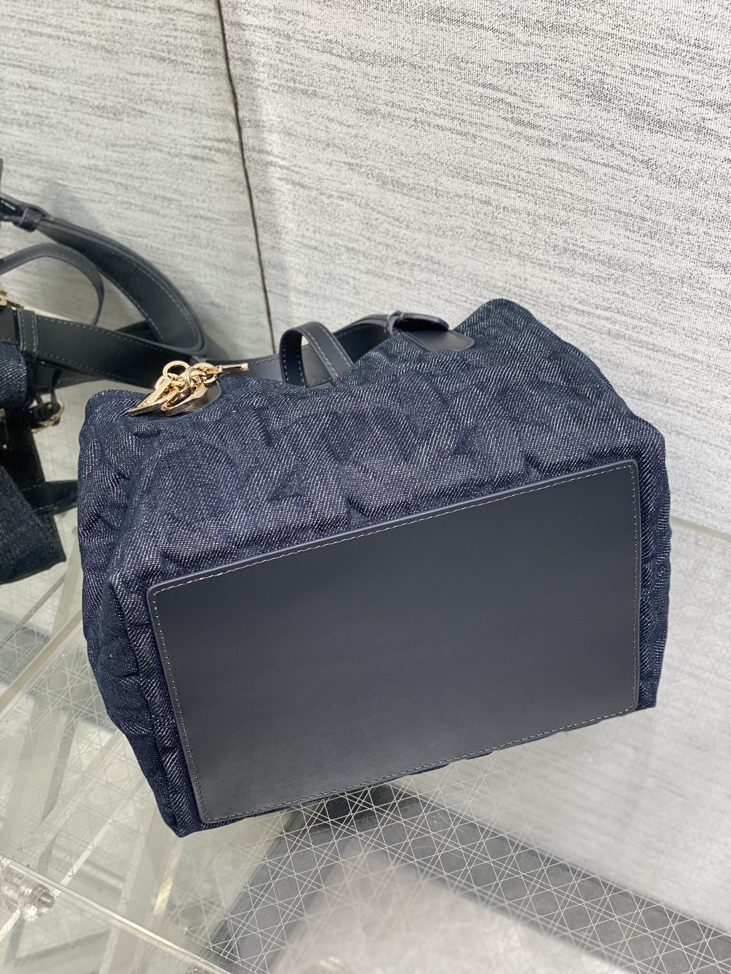 Dior Toujours Embossed Denim Bag