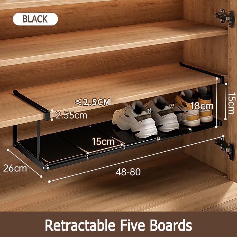 Multi-functional tiered partition shoe rack