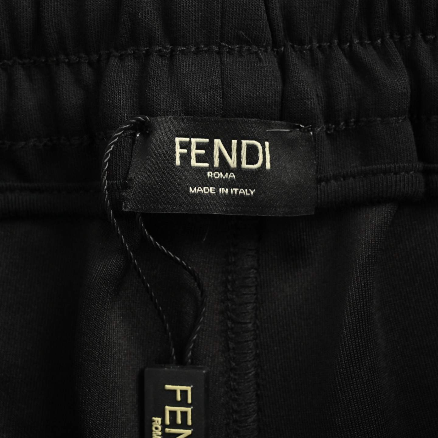 Fendi 25ss gold double F logo embroidered side mesh shorts
