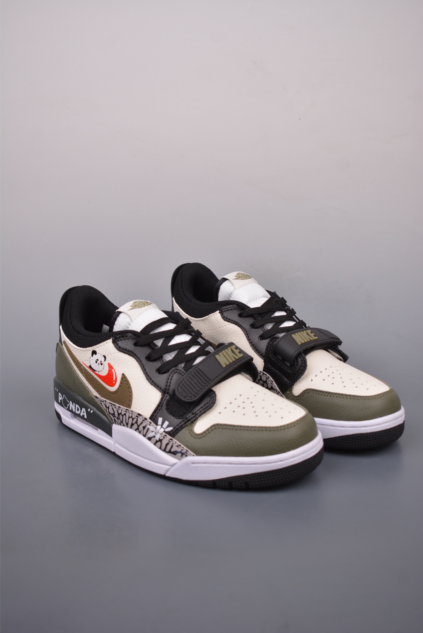 Air Jordan Legacy 312 Pouting Panda Army Green and White CD7069-120