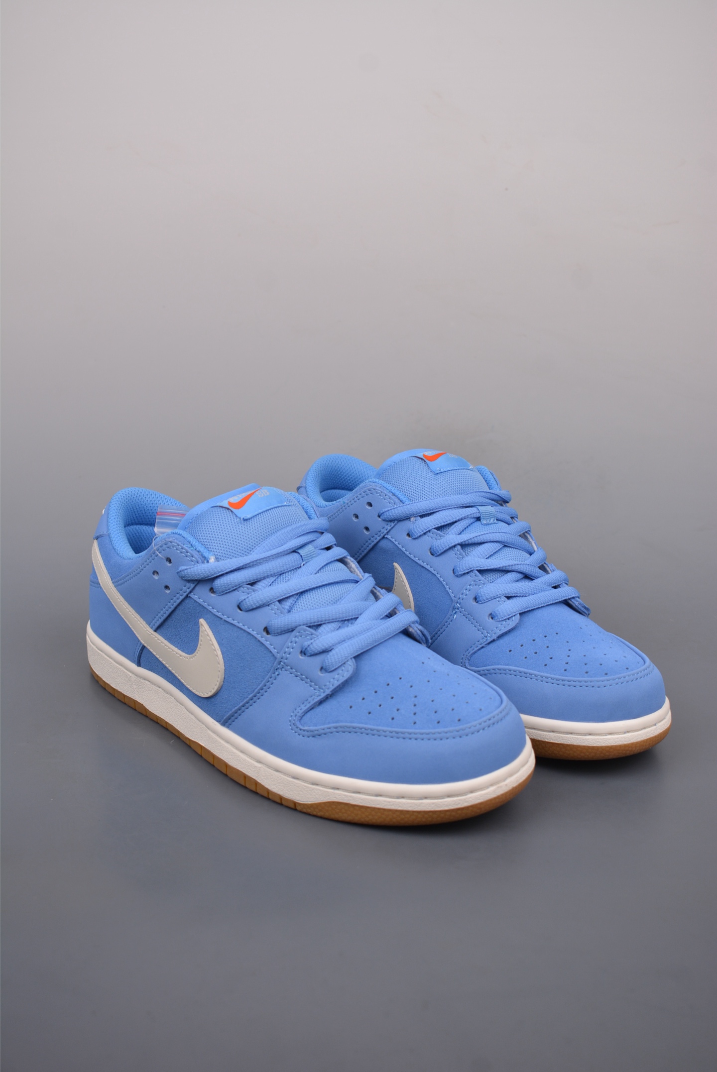 Nike SB Dunk Low Retro Sneakers Blue White Logo FJ1674-401