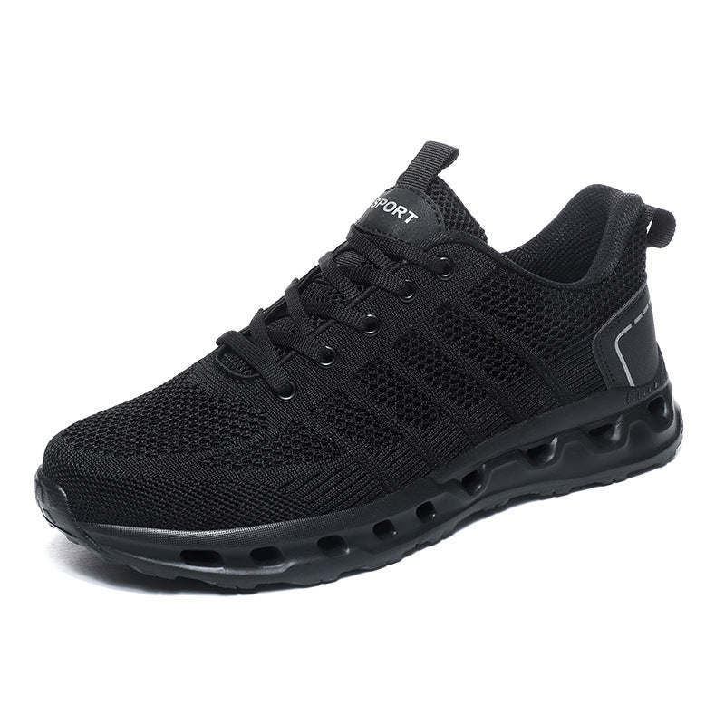 Comfortable Plus Size Casual Sneakers with Breathable Fly-Knit Mesh