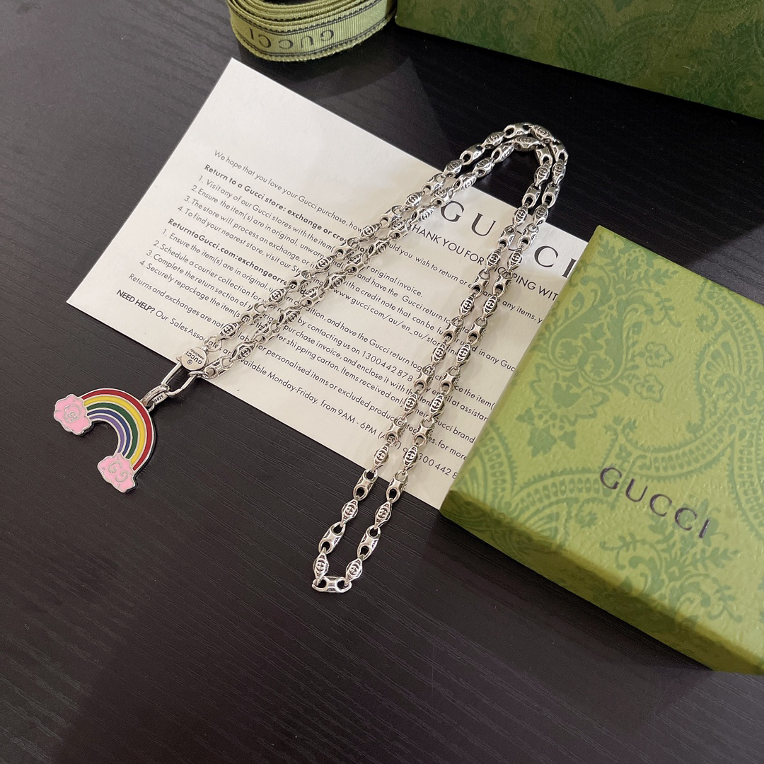 Gucci rainbow necklace