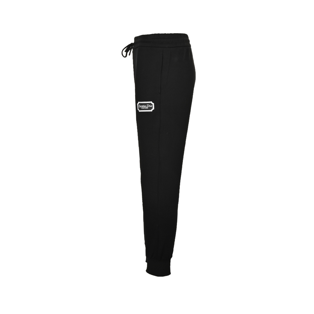 Dior 24Fw silver logo embroidered trousers