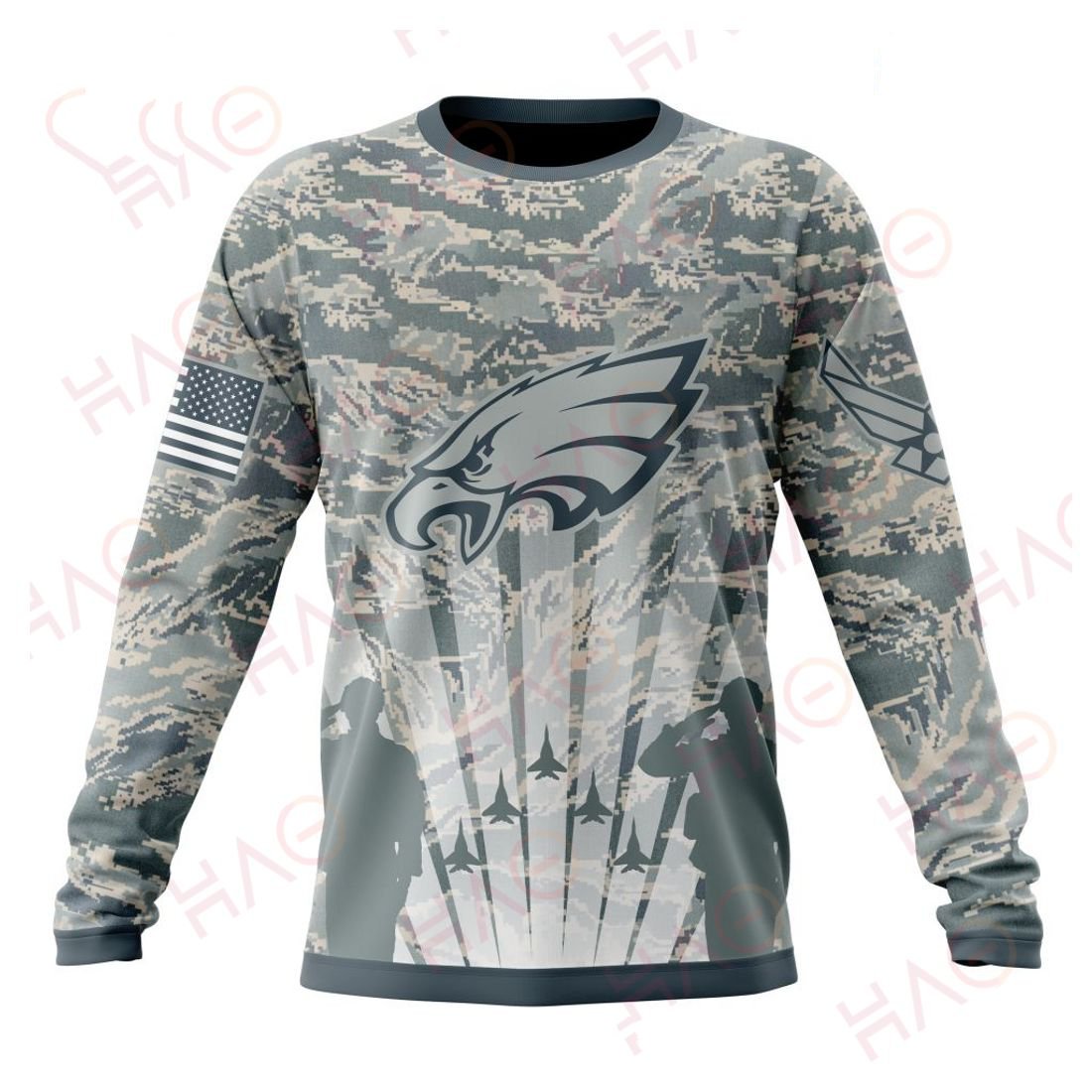 PHILADELPHIA EAGLES 3D HOODIE US AIR FORCE