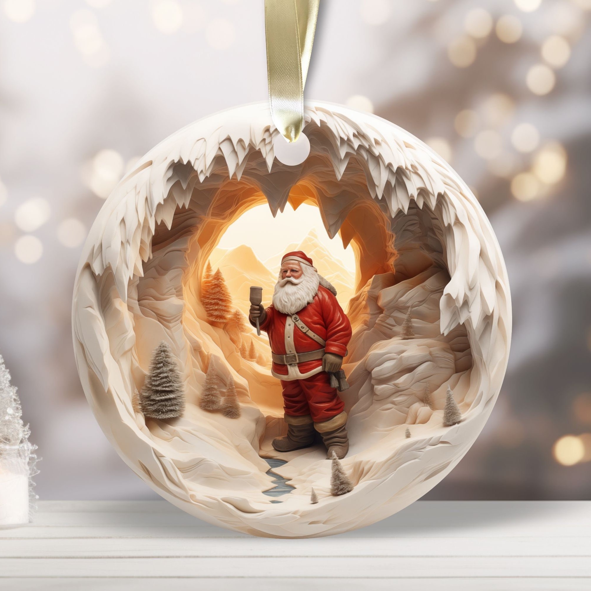 3D Christmas Sublimation Ornaments