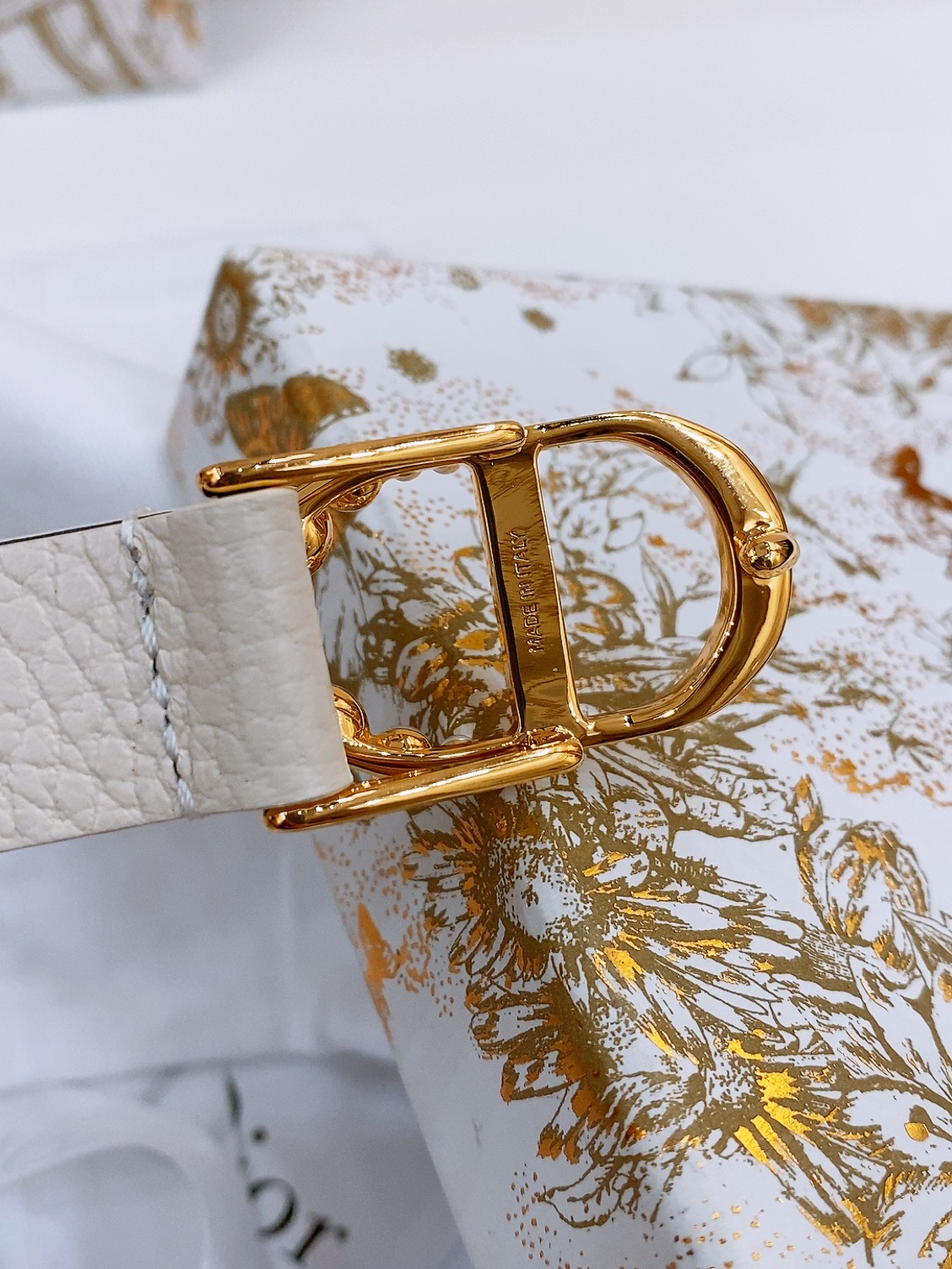 Dior Saddle Belt Cowhide Leather Belt 2.0CM Width