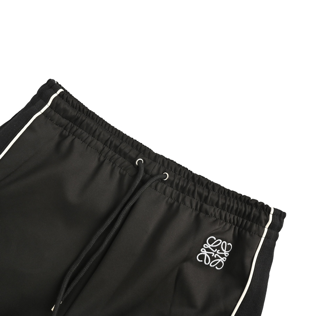 Loewe 24Fw embroidered logo side webbing trousers