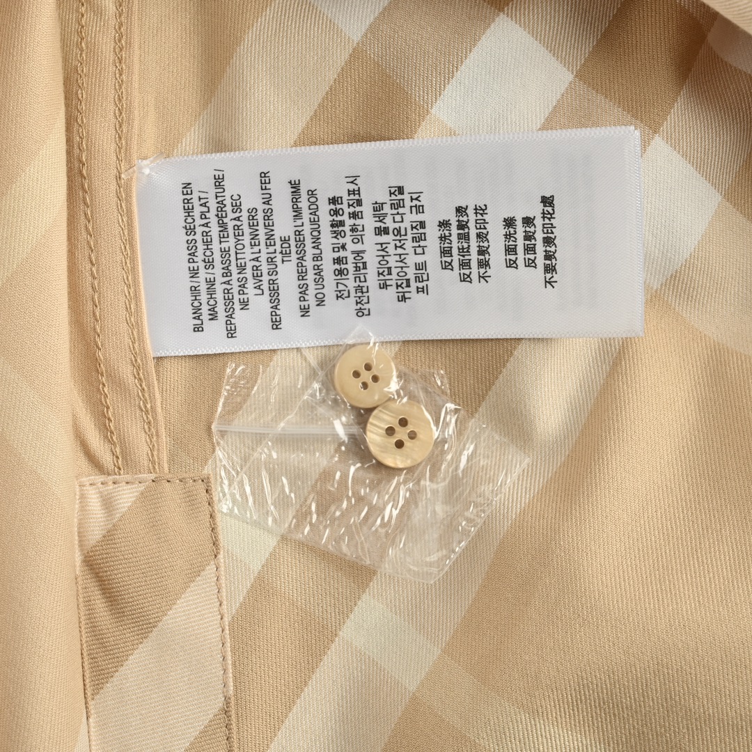 Burberry 24Fw Large Check Cotton Shirt