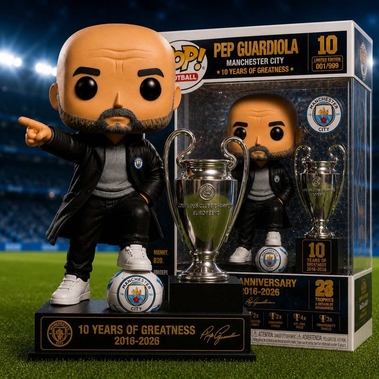 Pep Guardiola “10 Years of Greatness” Retirement Edition POP! Figure ⚽🏆