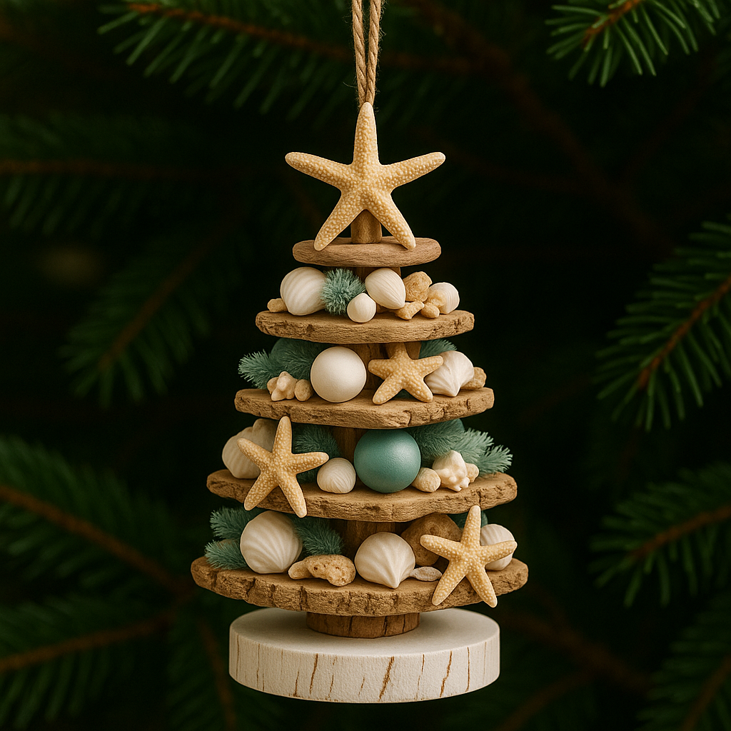 Coastal Christmas Tree Ornament – A Beachy Holiday Touch