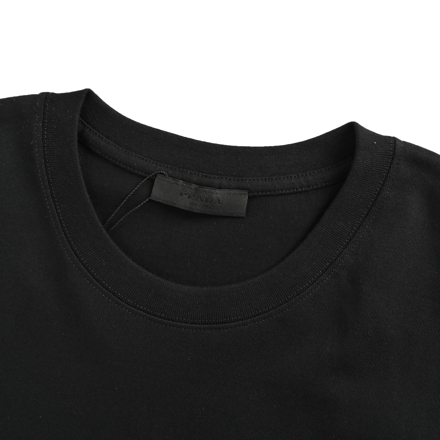Prada 25ss hollow letter print logo short sleeve
