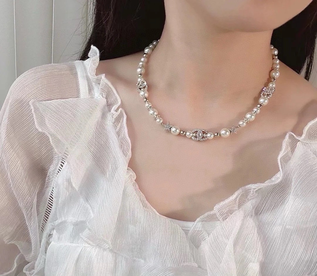 Chanel Centennial Pearl Clavicle Necklace