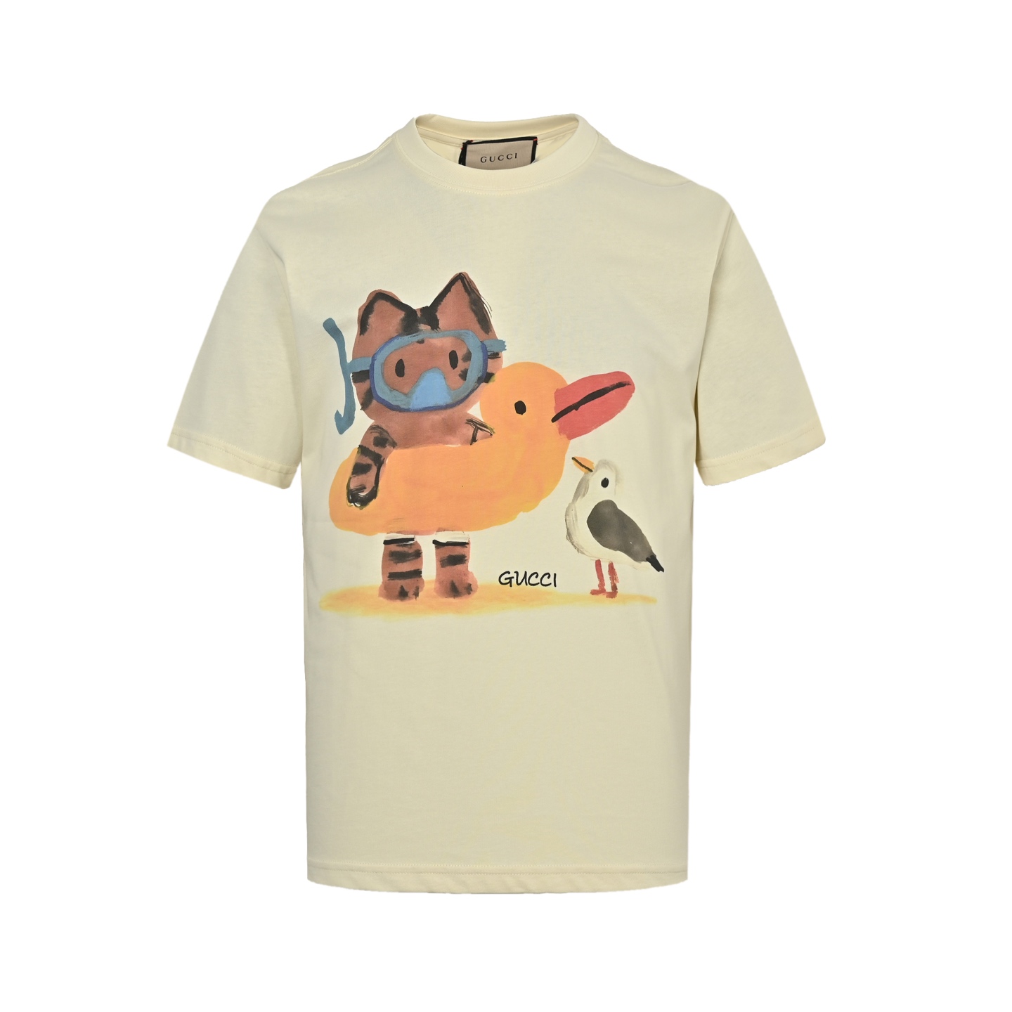 Gucci 25ss funny cartoon series printed short sleeves