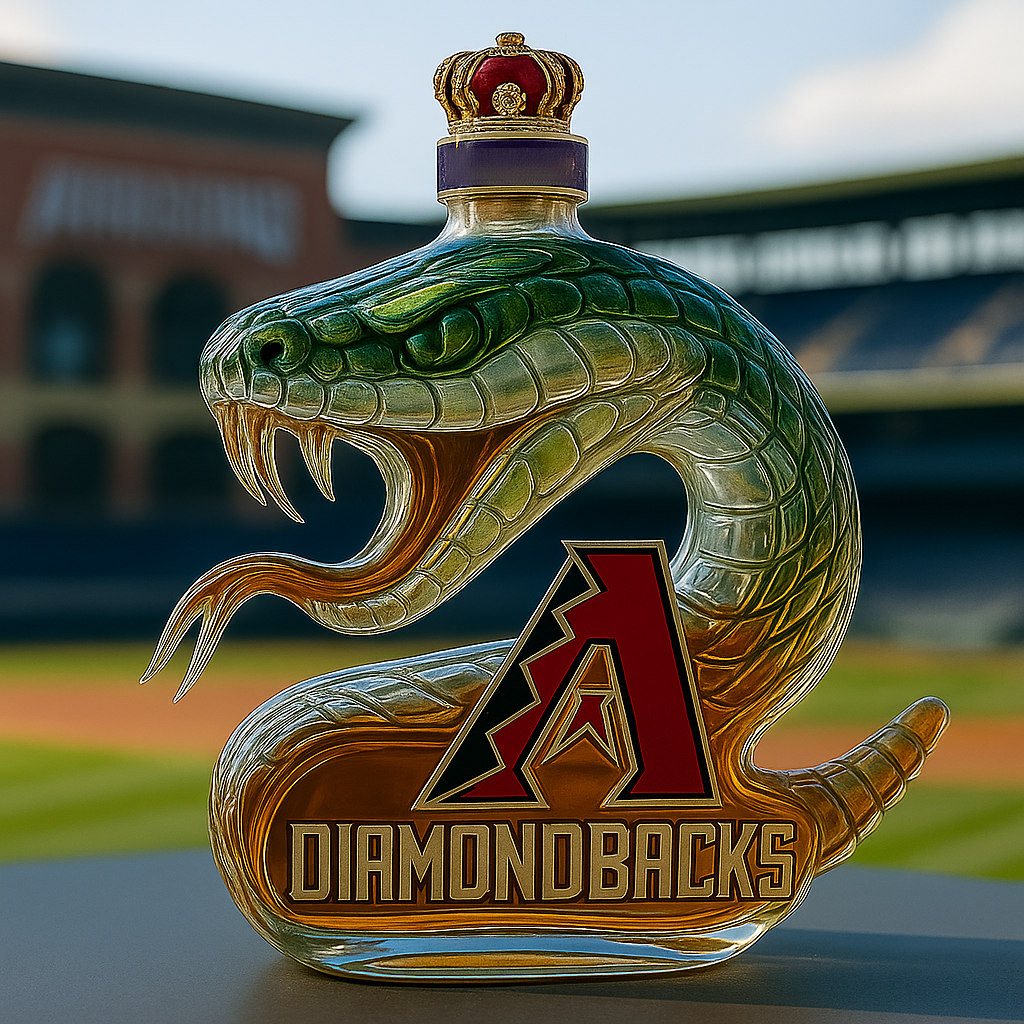 Arizona Diamondbacks Commemorative Whiskey Bottle – Rattlesnake Edition