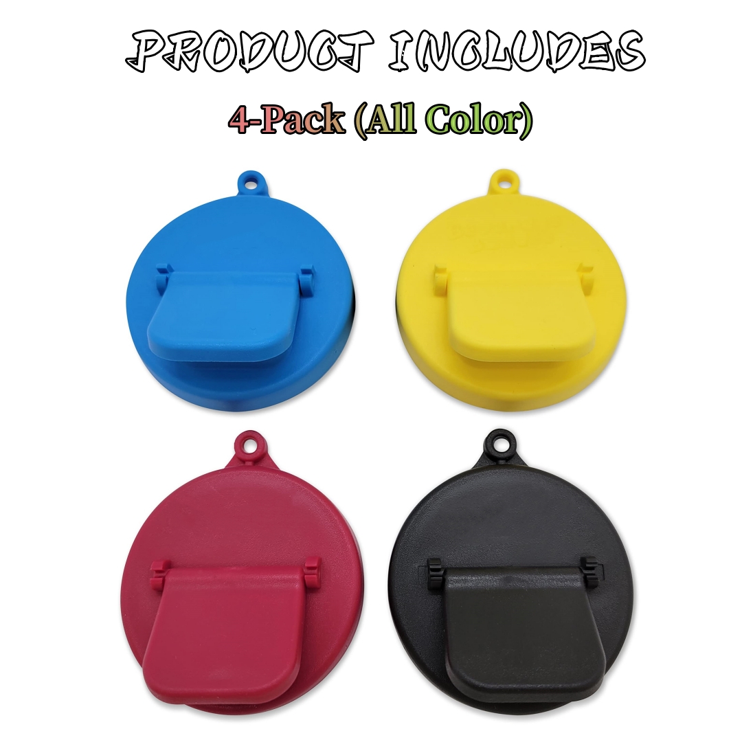 Best Can Cover For Standard Size Soda/Beer/Energy Drink Cans - BPA-PCB Free - 4 Pack (All Color)