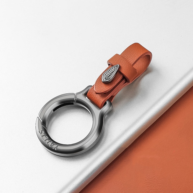 🔥Portable Zinc Alloy Leather Keychain