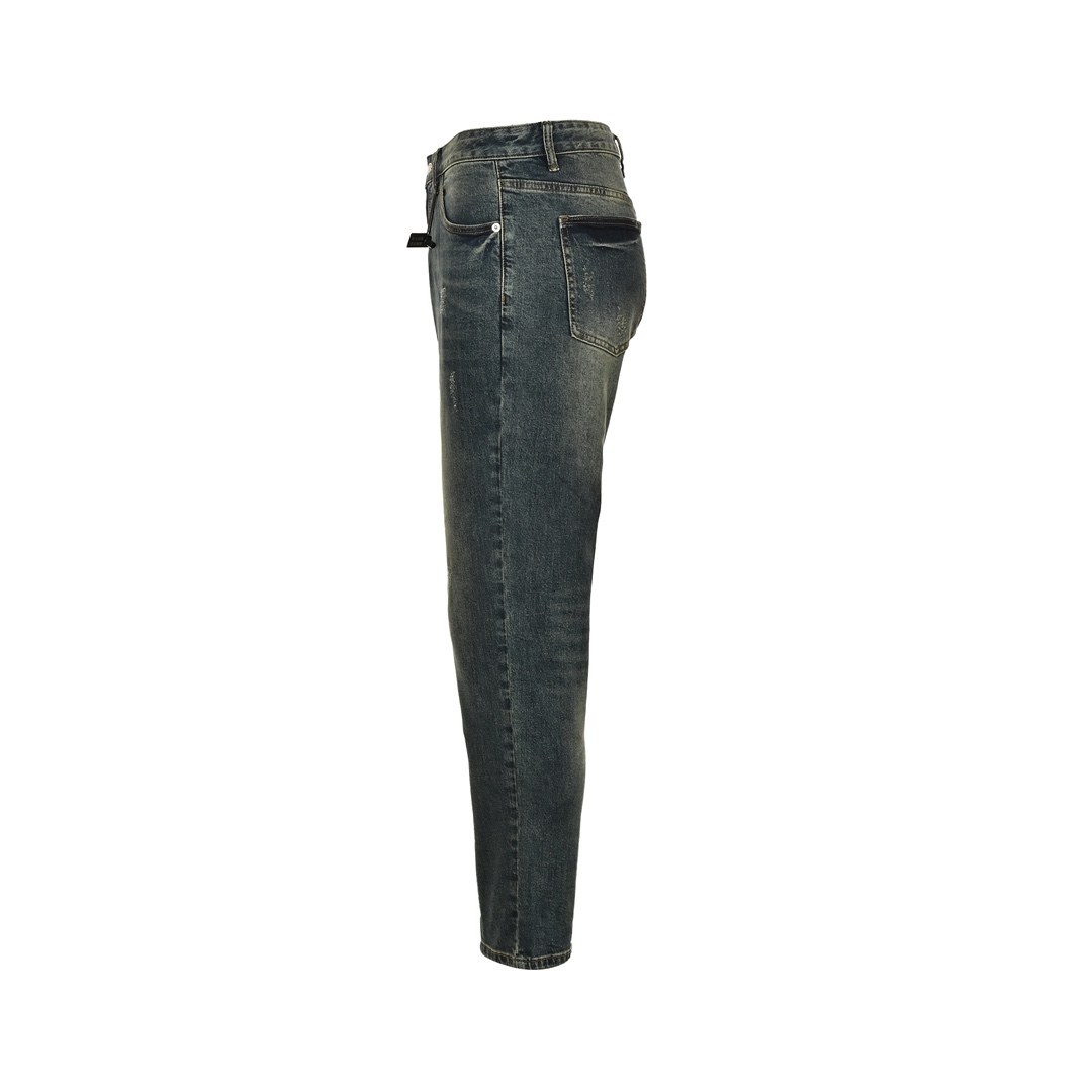 Dior 24Fw back pocket iron tower embroidered jeans