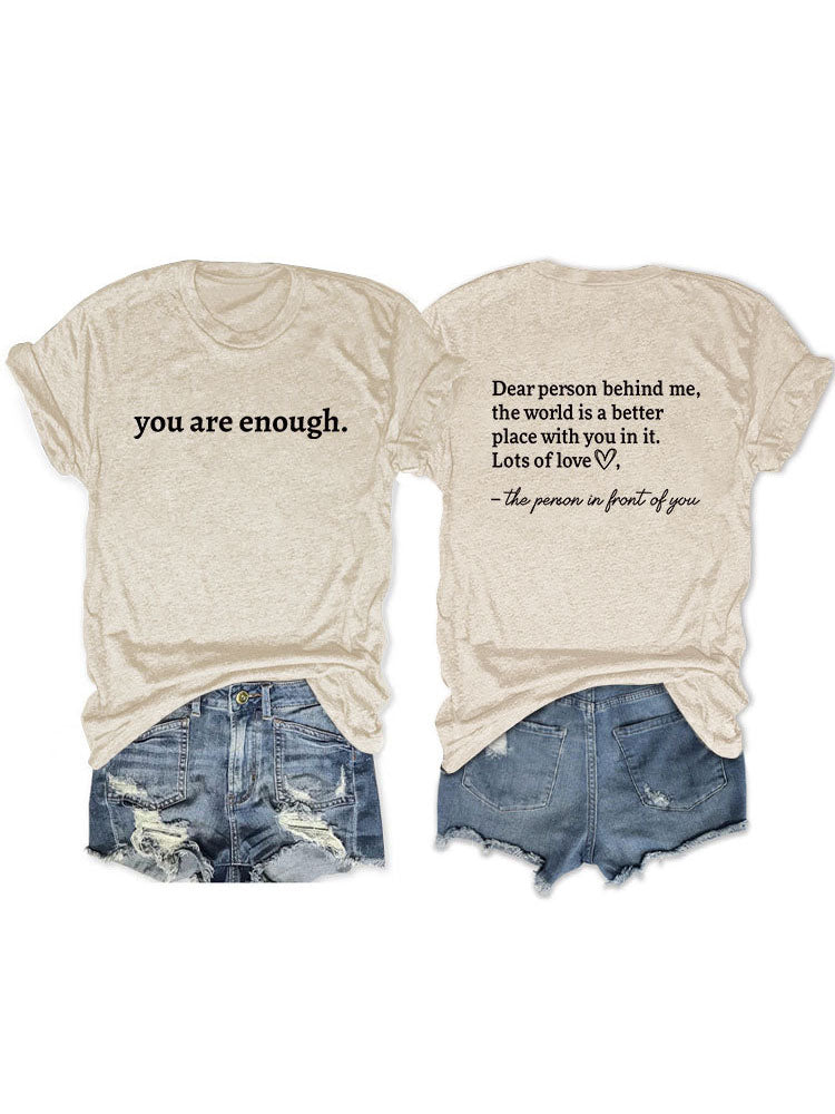 You Are Enough Tee