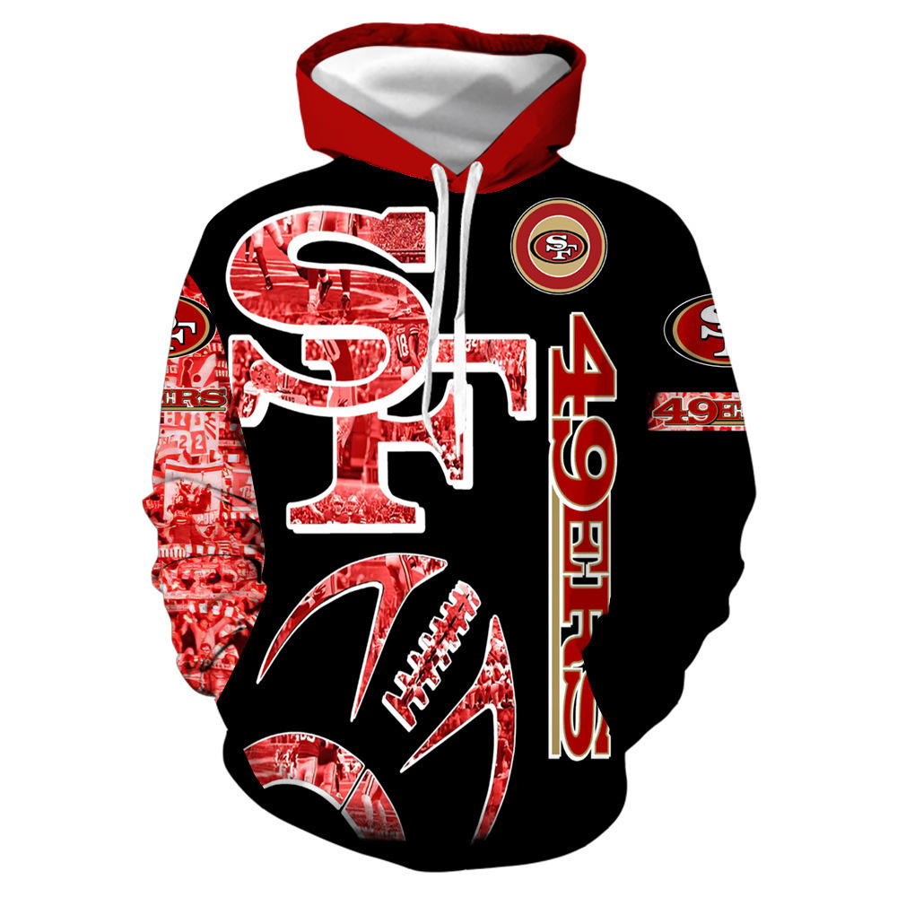 SAN FRANCISCO 49ERS 3D HOODIE SF2210