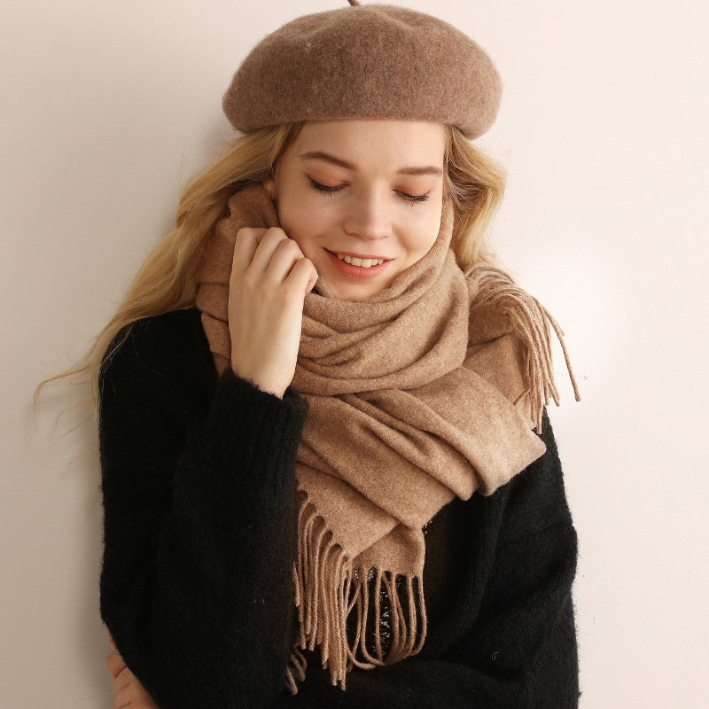 Fashion Long Solid Cashmere Shawl Scarf for Lady Warm Winter Cashmere Scarf Autumn Pashmina Shawl Scarf