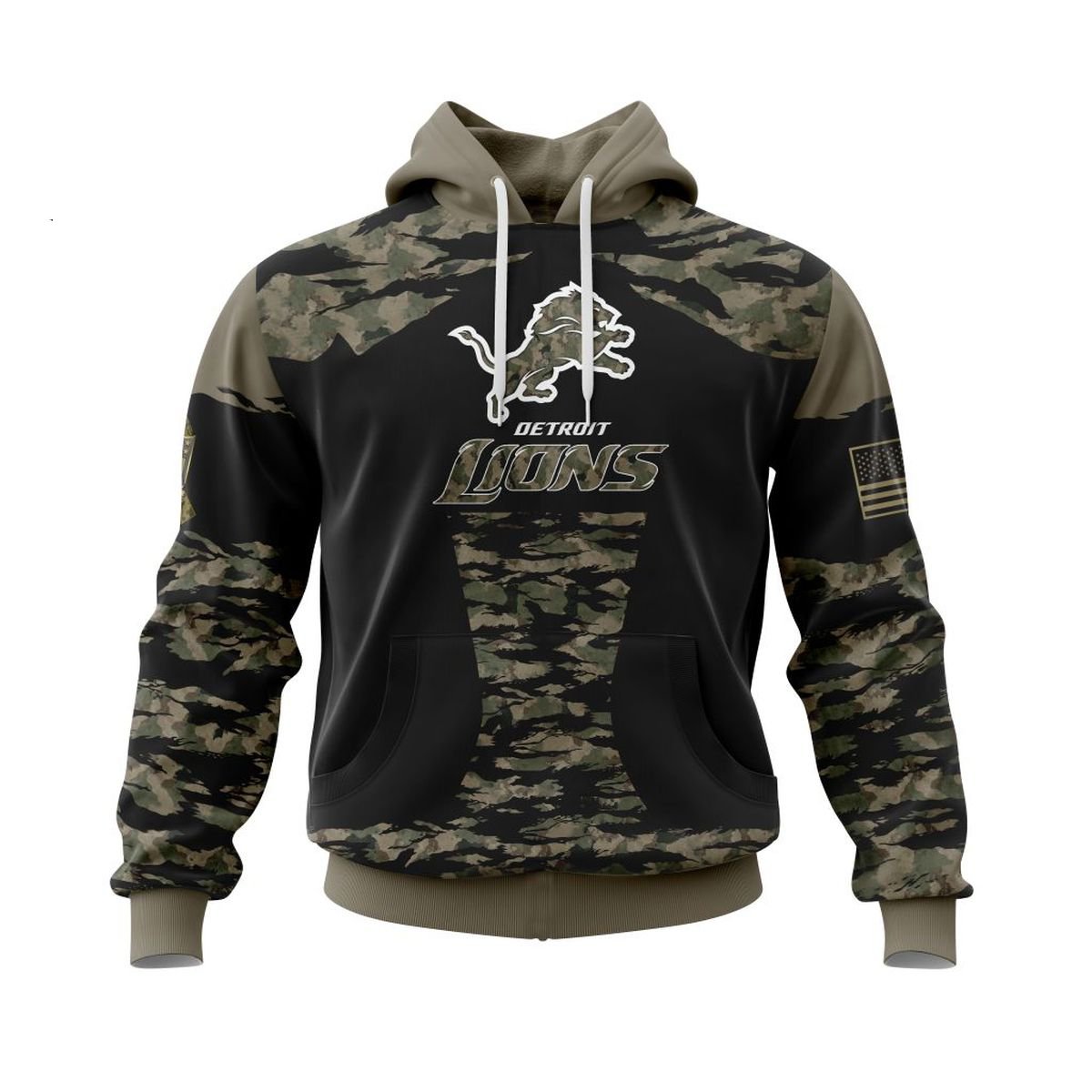 DETROIT LIONS 3D HOODIE FLAG107
