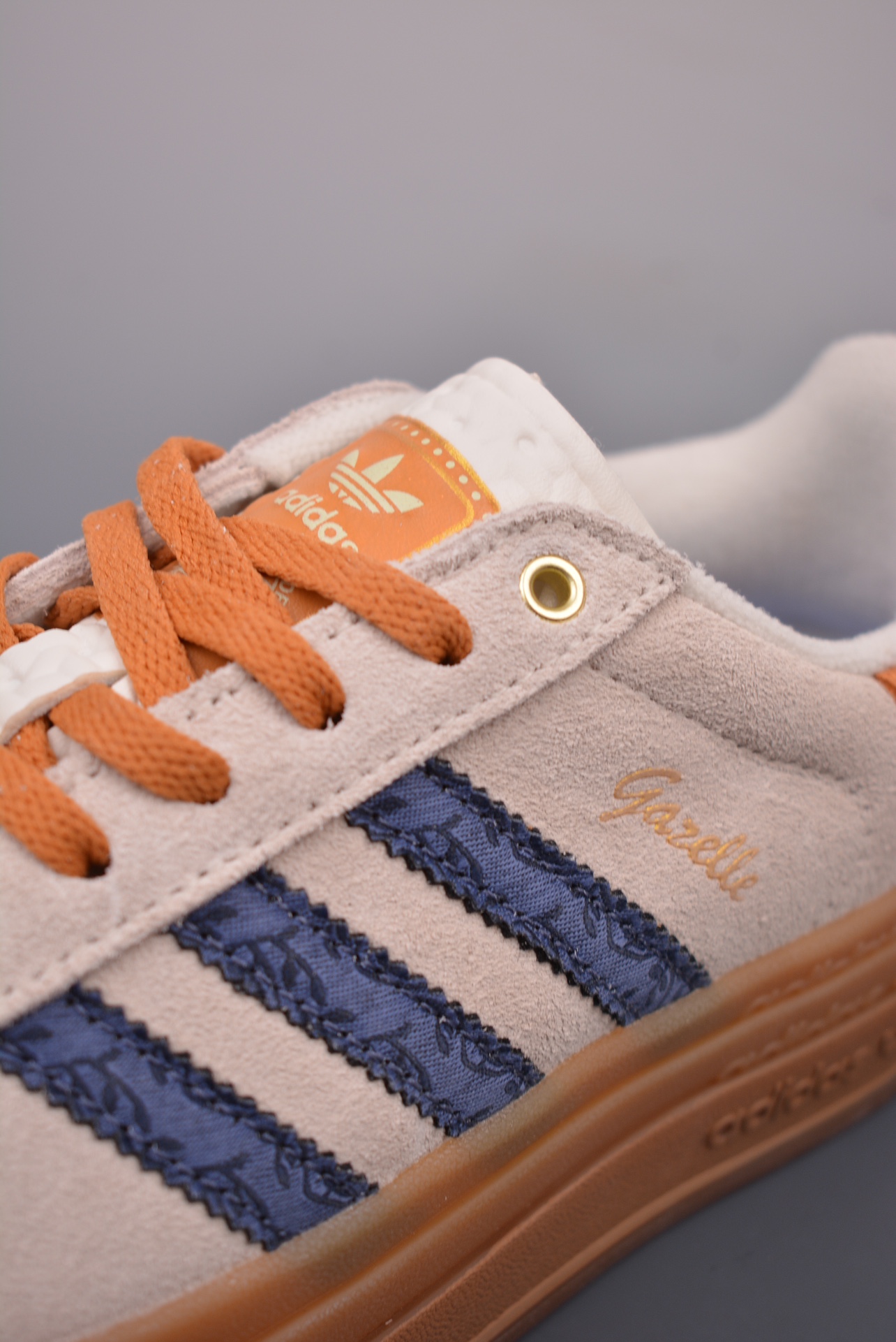 Adidas Originals Gazelle Bold Khaki Dark Blue JQ0955