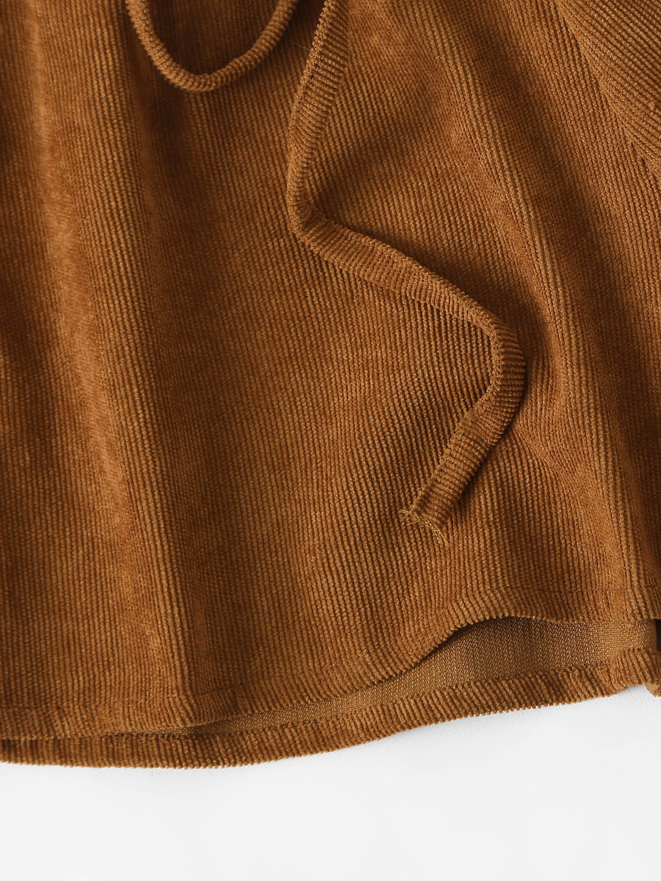 Drawstring Waist Corduroy Shorts