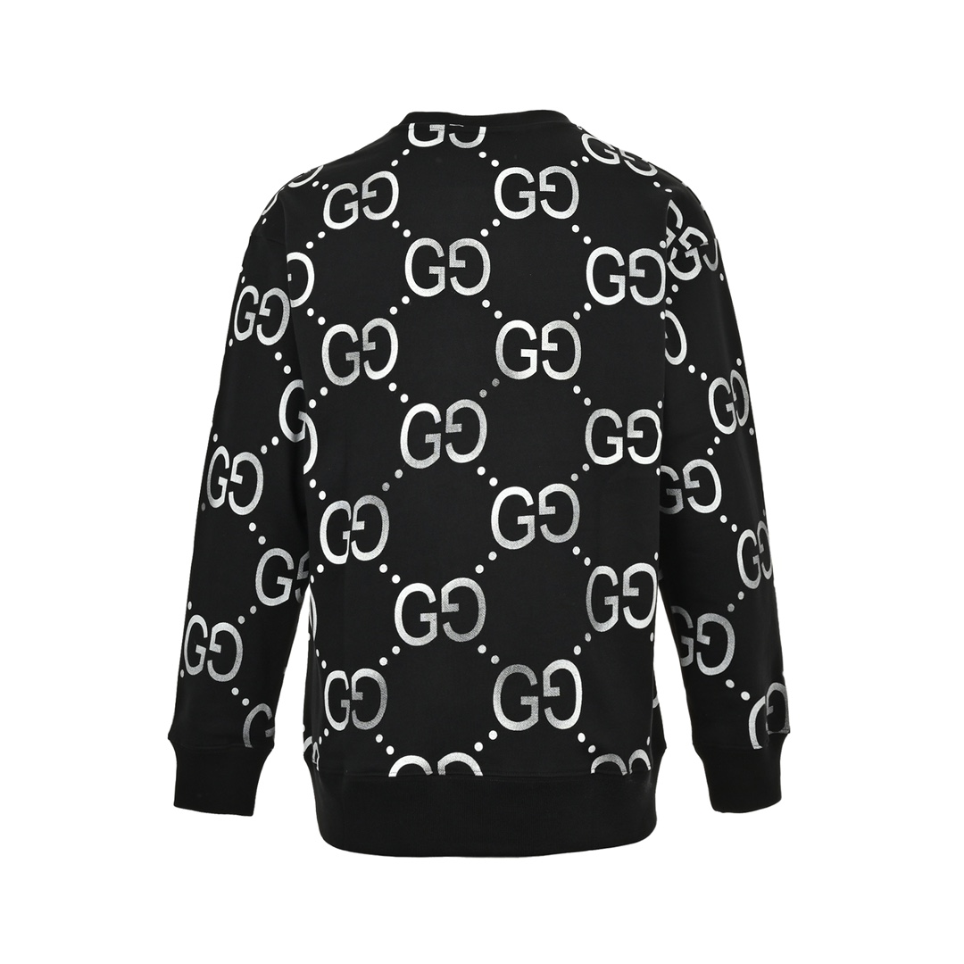 Gucci 24Fw Double G all-over print gradient crew neck sweatshirt