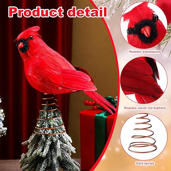 🔥LAST DAY 50% OFF🔥Cardinal Christmas Tree Topper